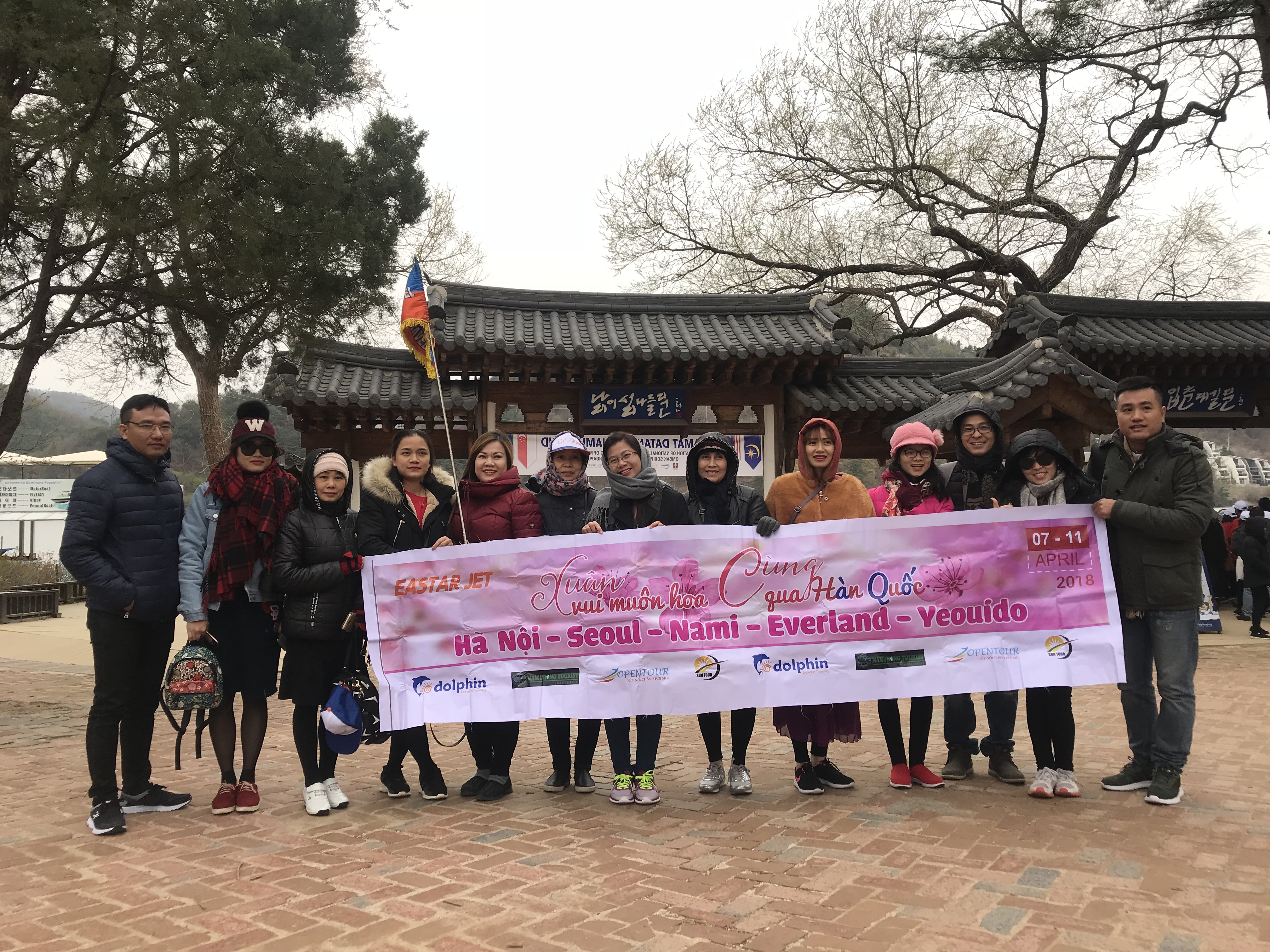 Hình ảnh đoàn du lịch Hàn Quốc 07/04/2018 khởi hành HN 