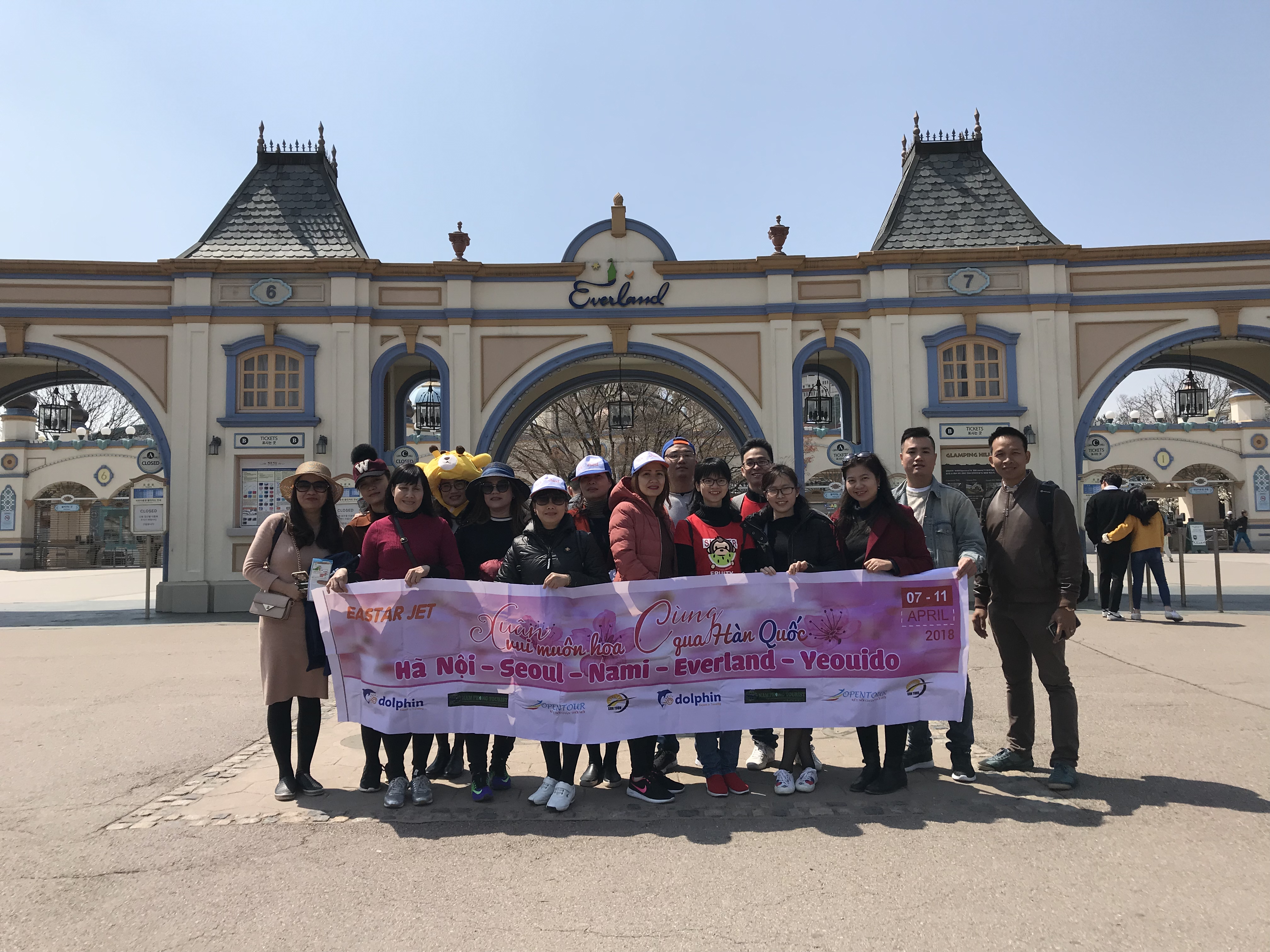 Hình ảnh đoàn du lịch Hàn Quốc 07/04/2018 khởi hành HN 