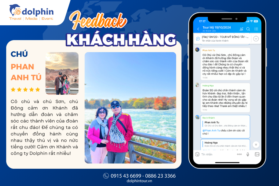 Chú Phan Anh Tú - Tour Mỹ đông tây