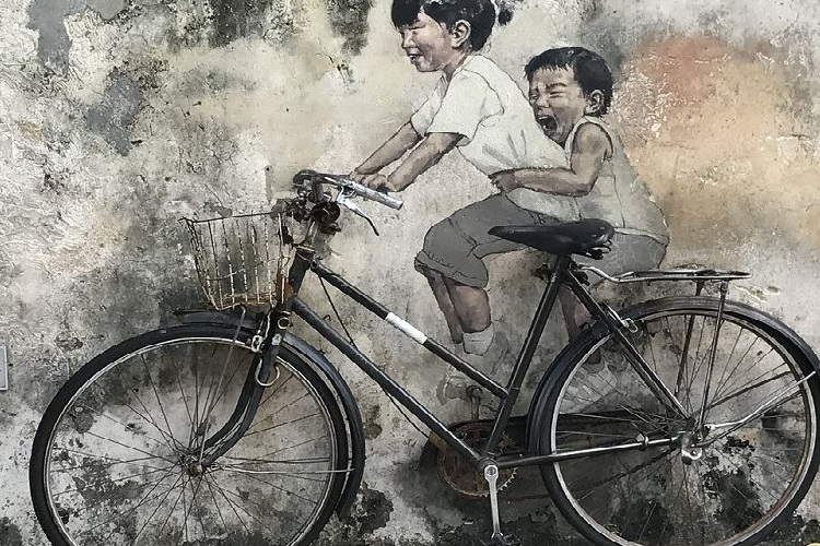 Thưởng Thức Tranh Nghệ Thuật Đường Phố Tại George Town - Malaysia