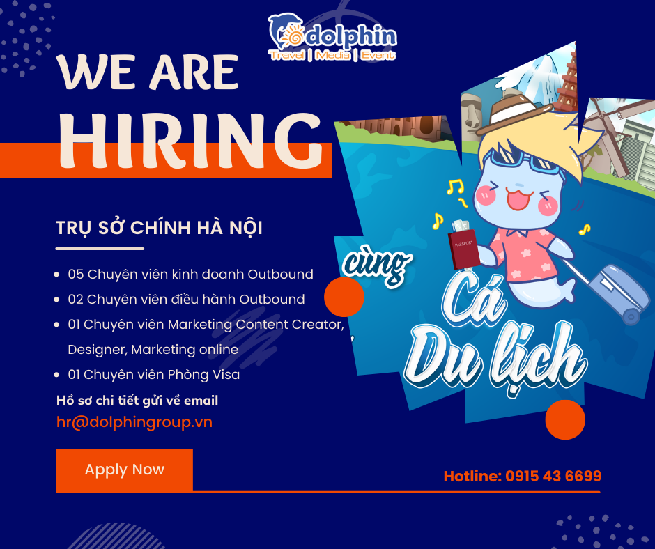 DOLPHIN TOUR TUYỂN DỤNG NHÂN SỰ 2023
