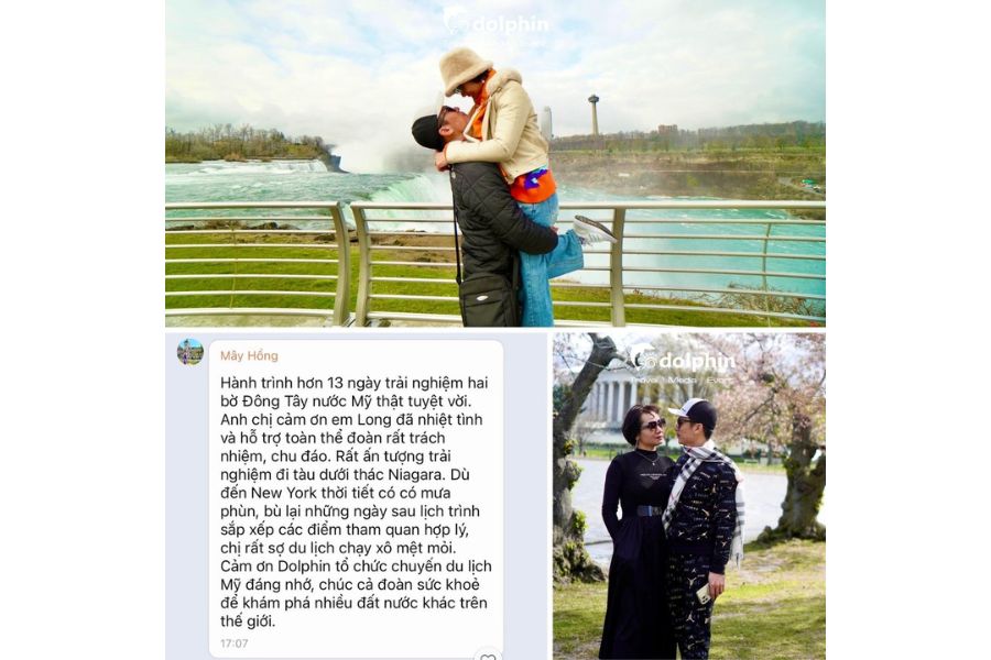 Khách hàng tour Mỹ Đông Tây mùa hoa anh đào 2024